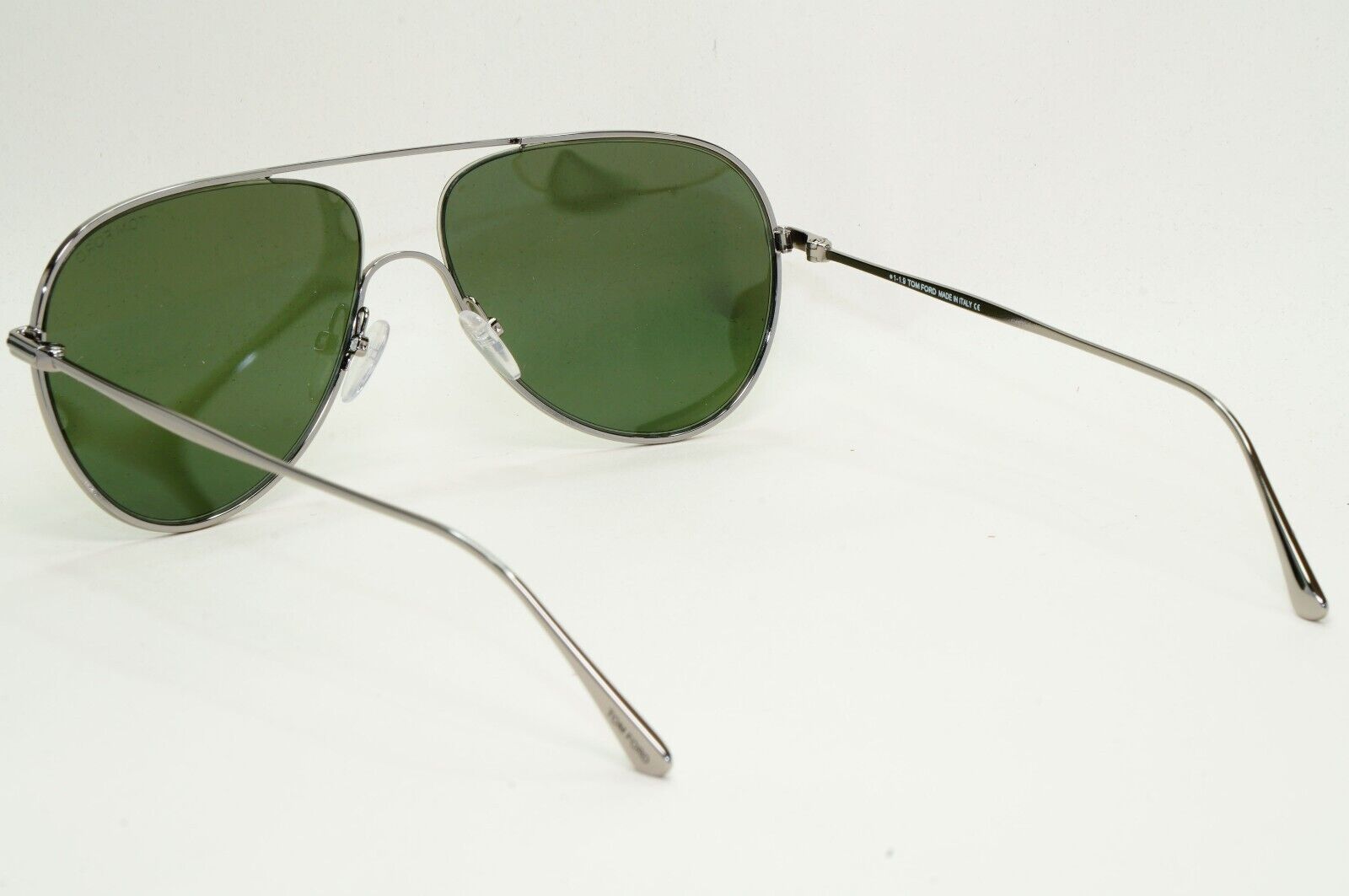 Tom Ford Sunglasses Anthony Gunmetal Dark Green Metal Pilot FT0695 TF 695 14N