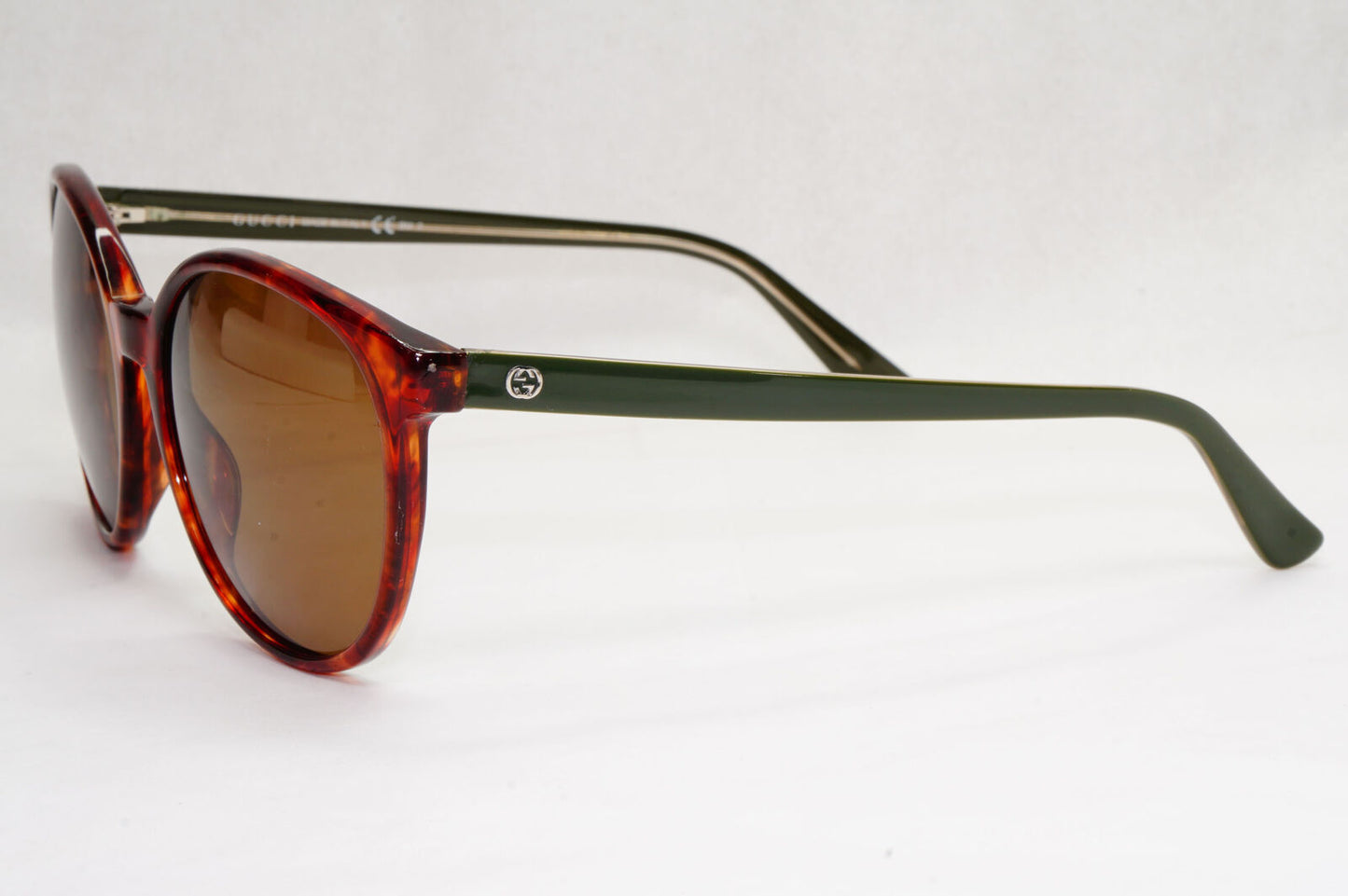 Gucci Sunglasses 2014 Brown Tortoise Green Round GG 3722/S ULZDB 55mm 200124