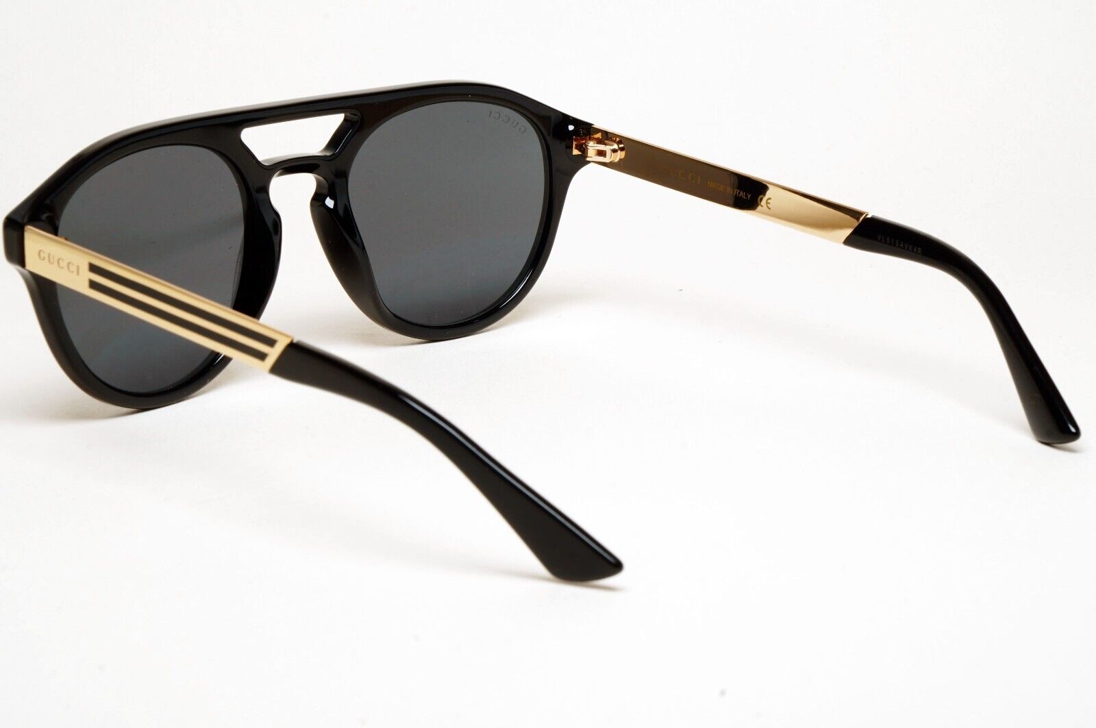 Gucci Sunglasses 2020 Black Gold grey Pilot GG0689S 001 53mm 250125
