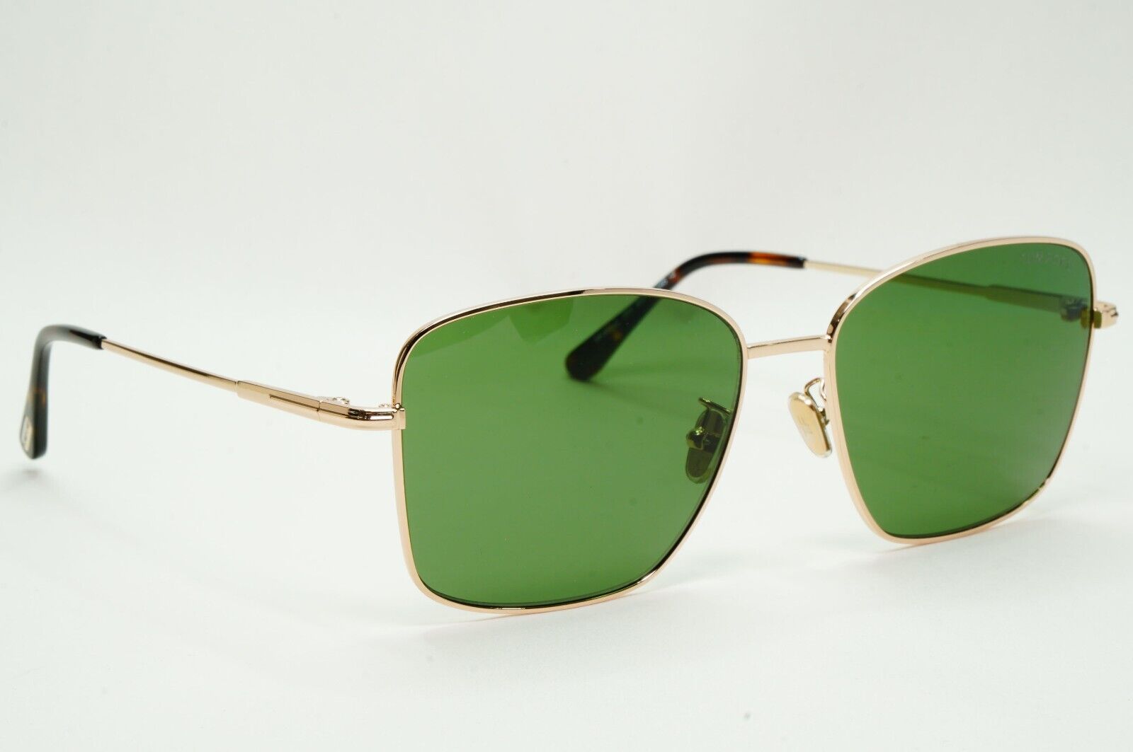 Tom Ford Sunglasses Gold Green Metal Square FT0953-D TF 953-D 28N 60mm