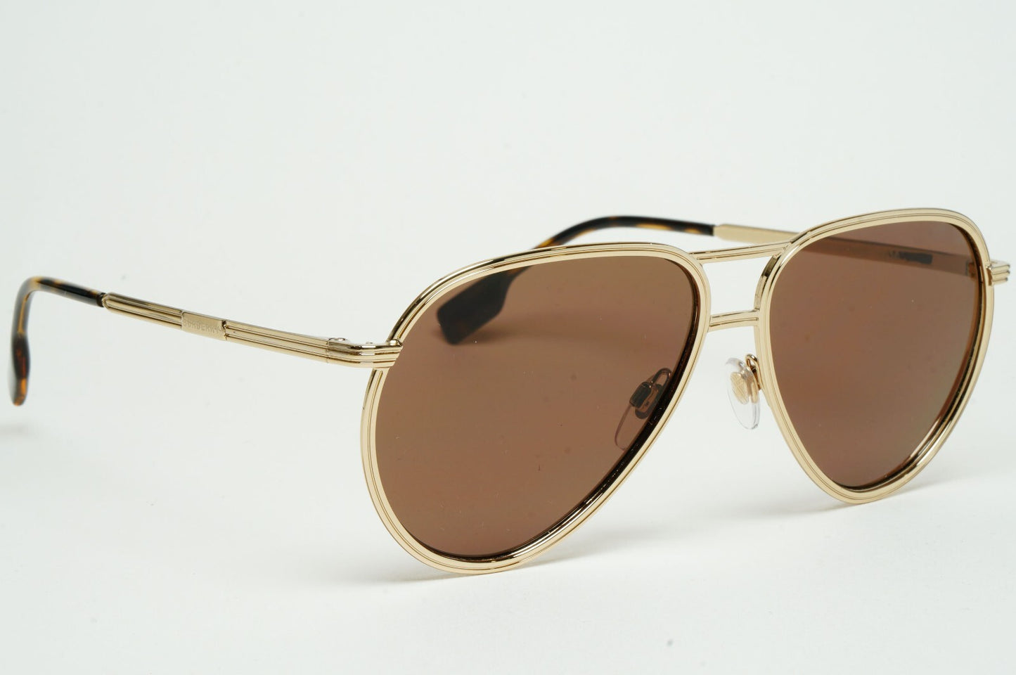 Burberry Sunglasses Scott Gold Metal Pilot Brown BE 3135 1109/73 59mm