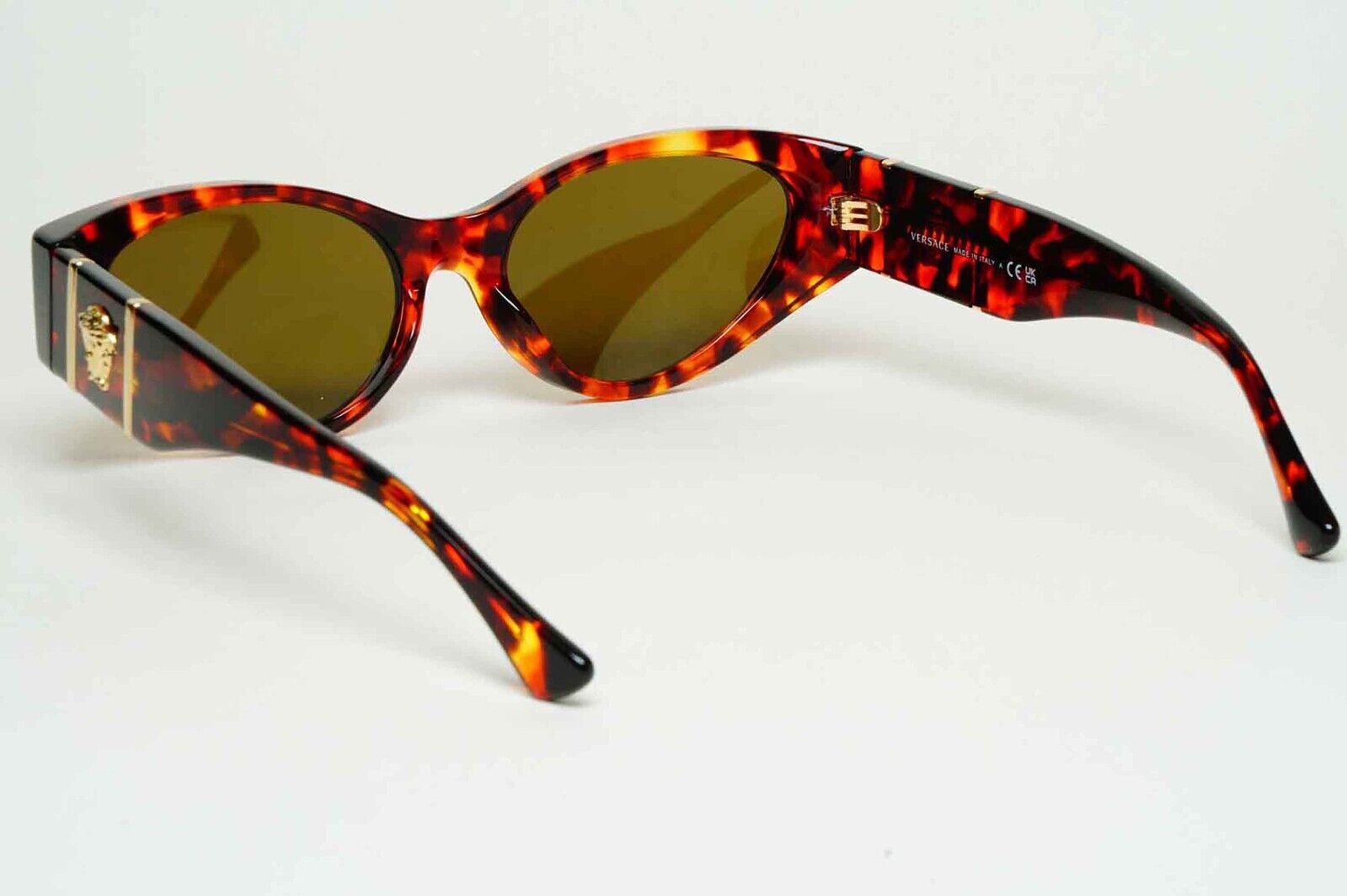 Versace Sunglasses Brown Gold Medusa Rectangle MOD VE 4454 5437/73 55mm