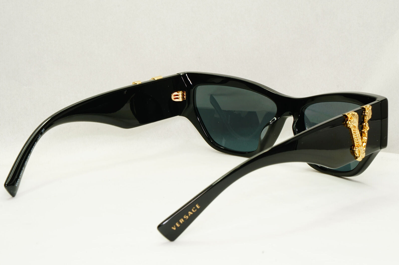 Versace Sunglasses Black Gold V Grey Square MOD VE 4383-F GB1/87 56mm