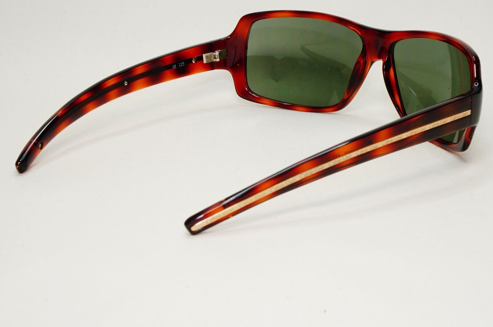 Calvin Klein Sunglasses 2005 Vintage Brown Green Gold Rectangle 688S 110 121124