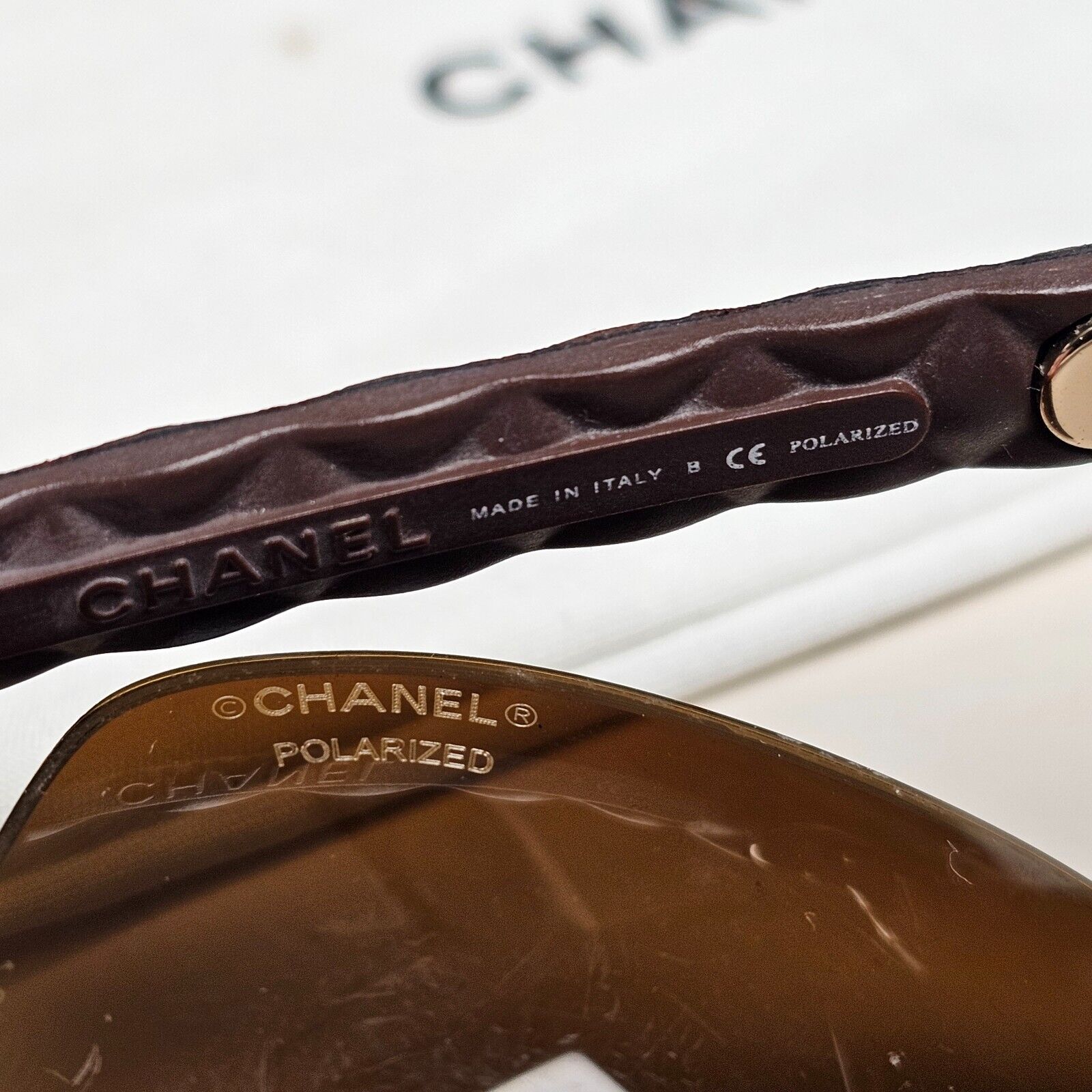 Chanel Sunglasses 2013 Vintage Brown Quilted Gold 5289-Q c.1295/S6 220125