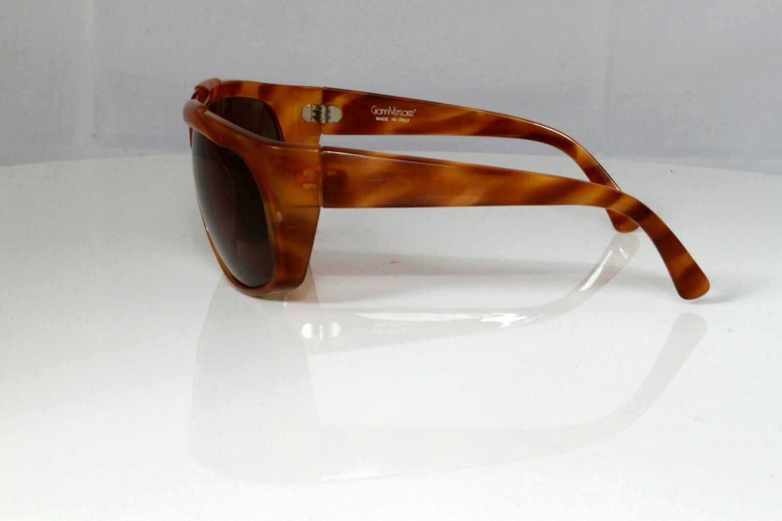 Authentic GIANNI VERSACE Vintage Sunglasses Brown Square HAVANA 816 863BO 27546