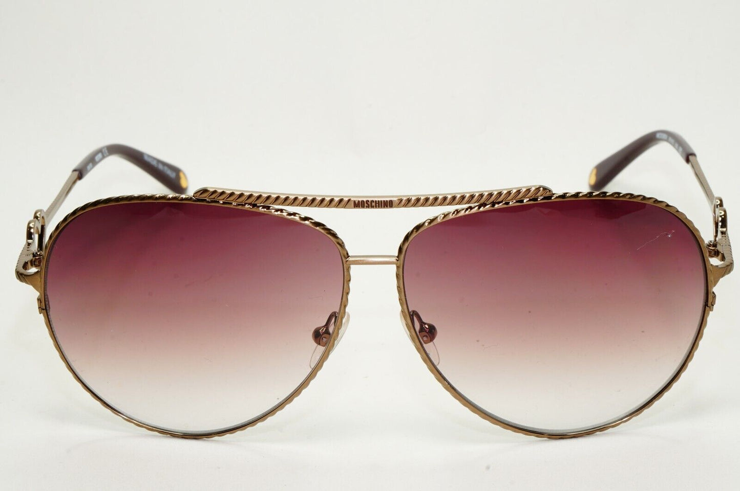 Moschino Sunglasses 2005 Vintage Pilot Bronze Brown Gradient MO538 04 101124