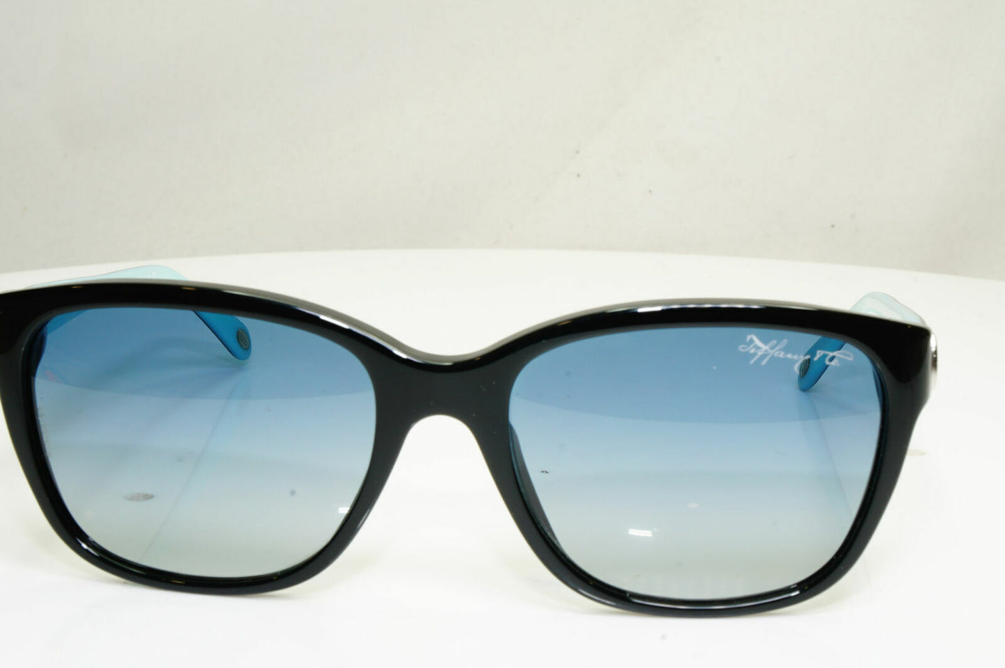 Tiffany & Co Black Sunglasses Blue Gradient Womens Square TF 4083 8001/4L 30643