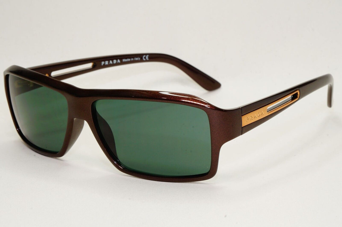Prada Sunglasses 2007 Vintage Brown Green Gold PR09IS SPR 09I 7BG-3O1 171024