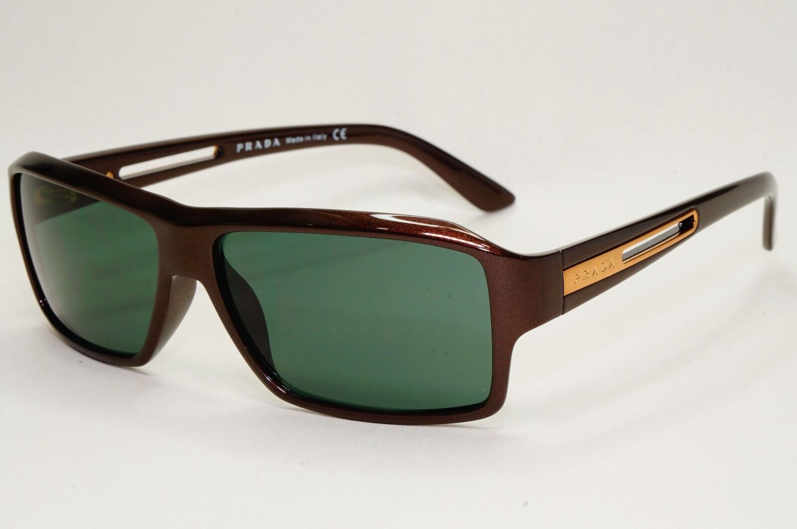 Prada Sunglasses 2007 Vintage Brown Green Gold PR09IS SPR 09I 7BG-3O1 171024