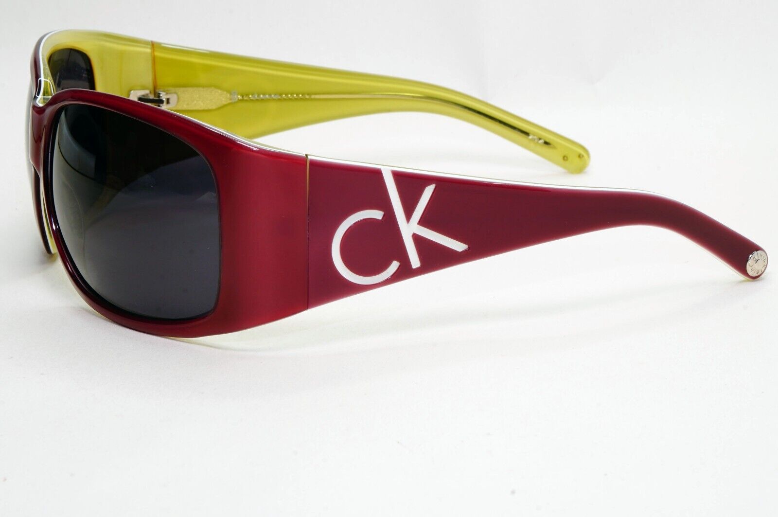 Calvin Klein Sunglasses 2005 Vintage Dark Red Black Unisex CK4066S 288 121124