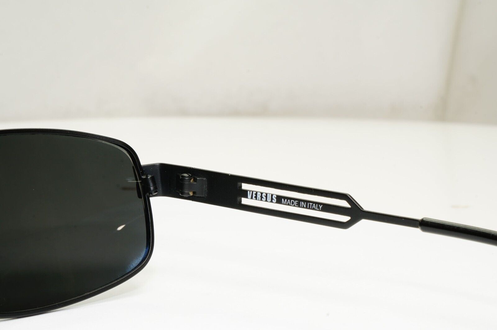 Versus Sunglasses 1996 by Gianni Versace Vintage Matte Black MOD F35 COL 028