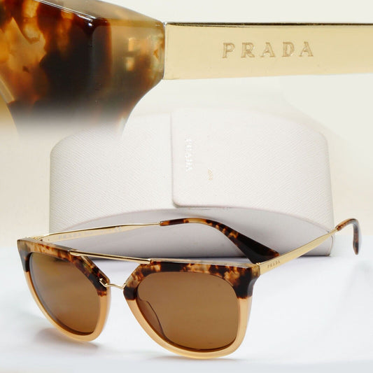 Prada Sunglasses 2013 Vintage Cinema Gold Brown PR13QS SPR 13Q ROZ-0A6 281024