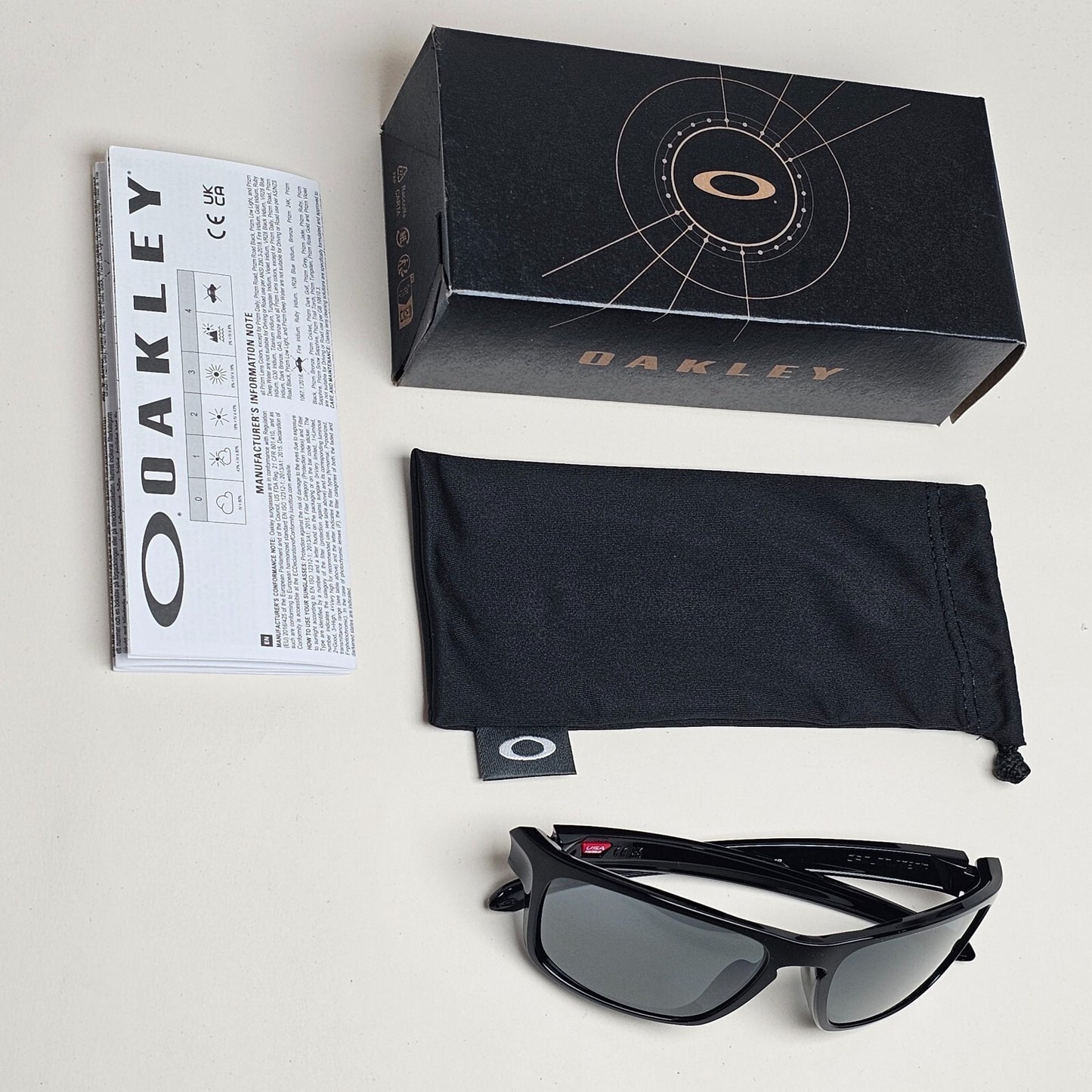 Oakley Sunglasses Polarized Sliver Stealth Black Polished Iridium OO 9408 05