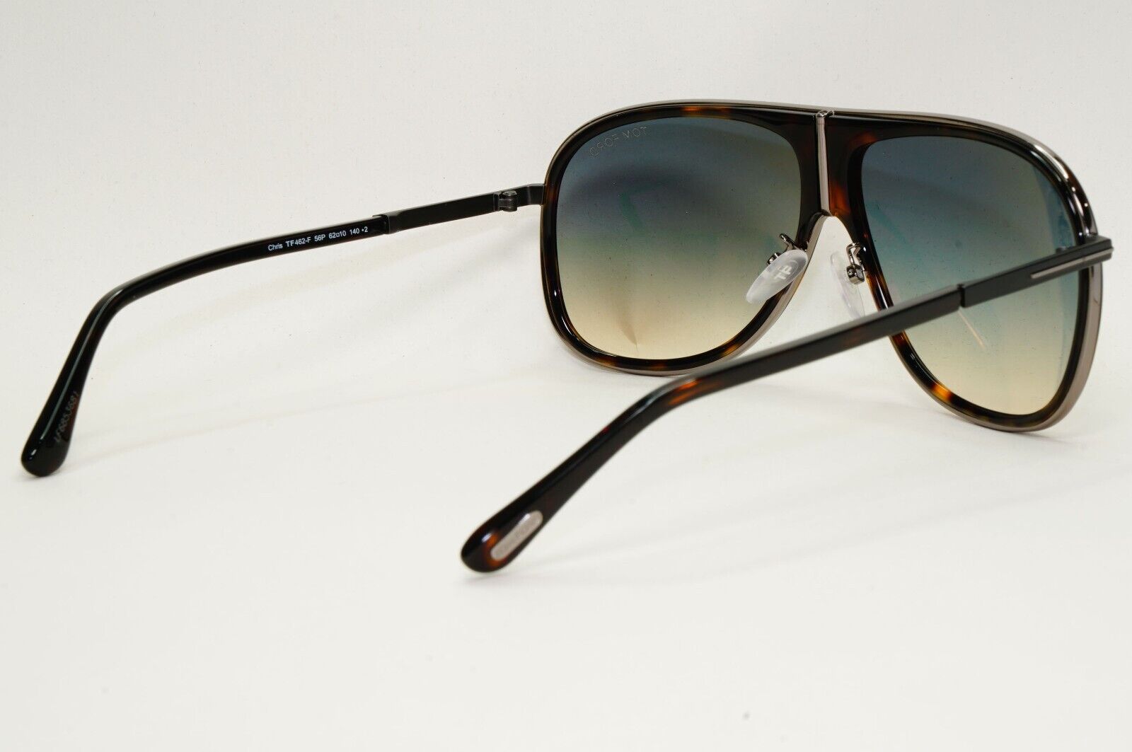 Tom Ford Sunglasses Chris Brown Blue Grey Gradient Square FT0462F TF462-F 56P