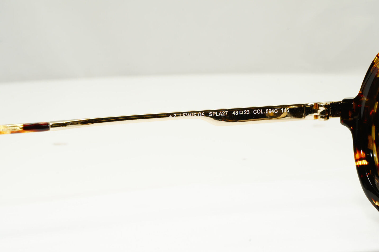 Police Lewis Hamilton F1 Sunglasses Gold Brown Tortoise Round SPL A27 COL 594G