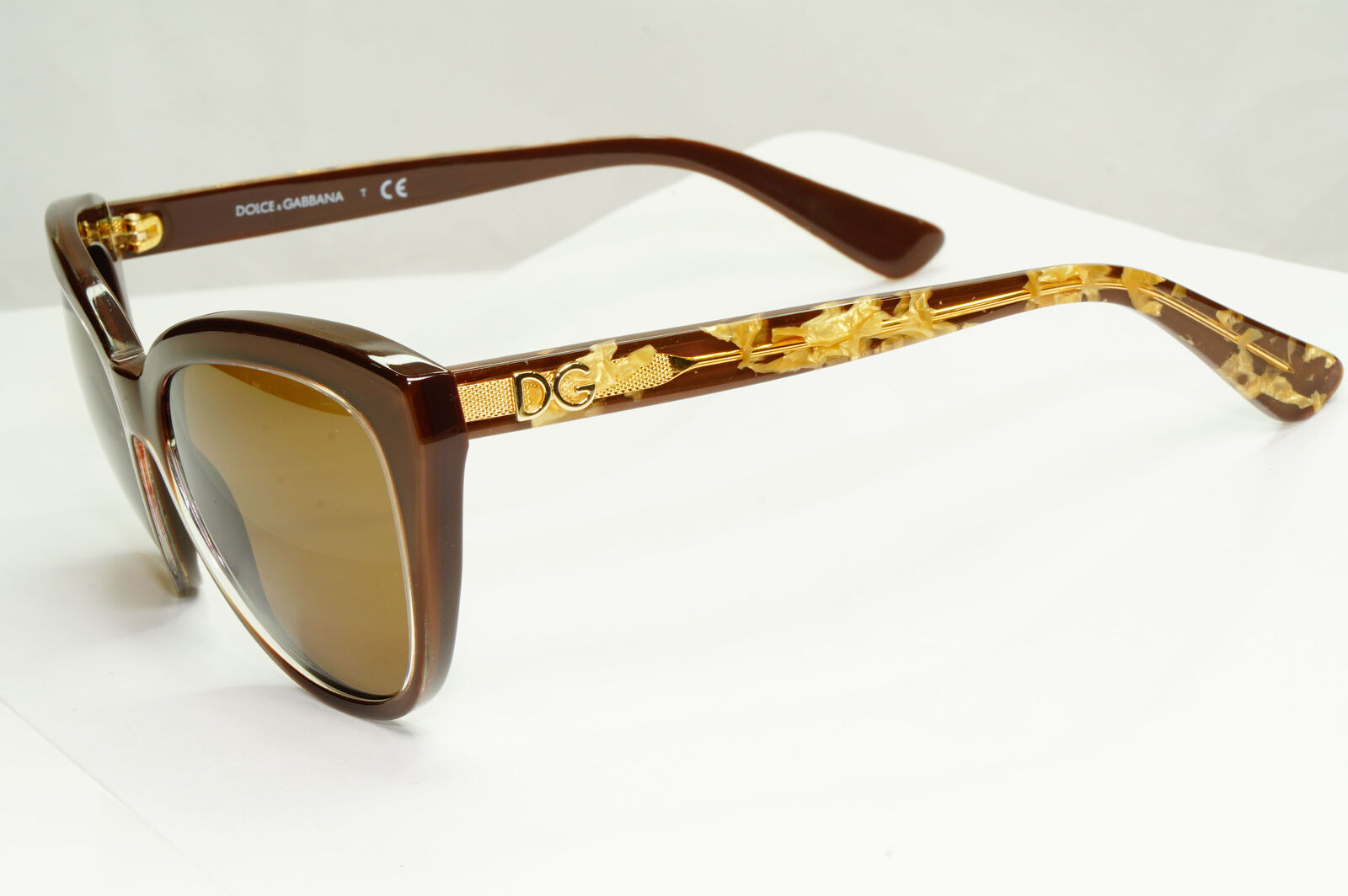 Dolce & Gabbana 2015 Sunglasses Gold Leaf Brown Square DG 4250 2918/13 151222