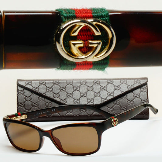 Gucci Sunglasses 2012 Vintage Ribbon Brown Tortoise Small GG 3647 DWJ 310125