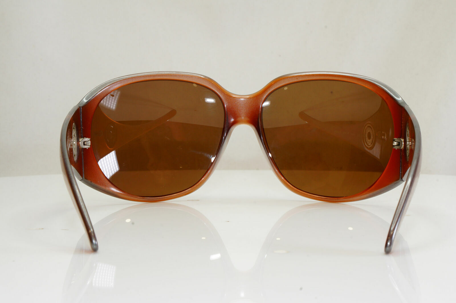 Bvlgari Diamante Oversized Sunglasses Womens Vintage Brown 8009 945/13 28489