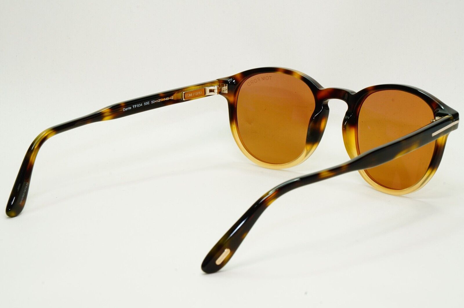 Tom Ford Sunglasses Dante Brown Havana Tortoise Round FT0834 TF 834 55E 50mm
