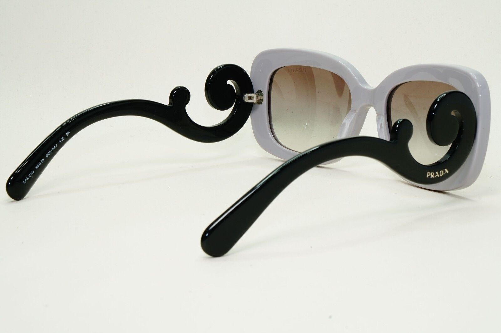 Prada Sunglasses Swirl Baroque Square Lilac Black PR27OS SPR 27O QE0-0A7 250924
