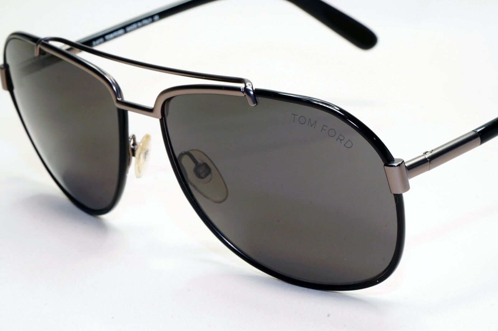 Tom Ford Sunglasses Miguel Pilot Black Smoke Metal FT0148 TF 148 09A 60mm