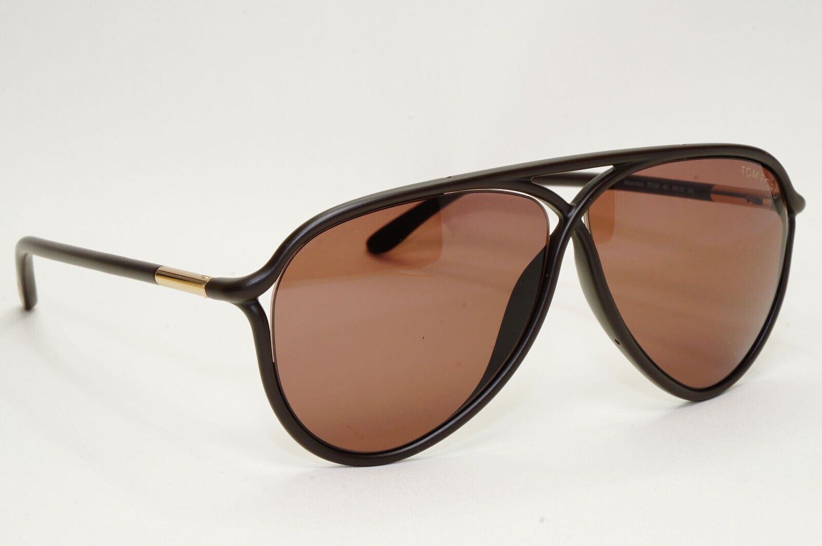Tom Ford Sunglasses Maximillion Dark Brown Pilot Gold FT0206 TF 206 48J 59mm [a]