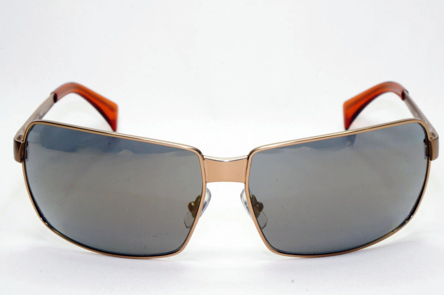 Calvin Klein Sunglasses 2005 Vintage Bronze Grey Metal Wrap 466S 501 121124