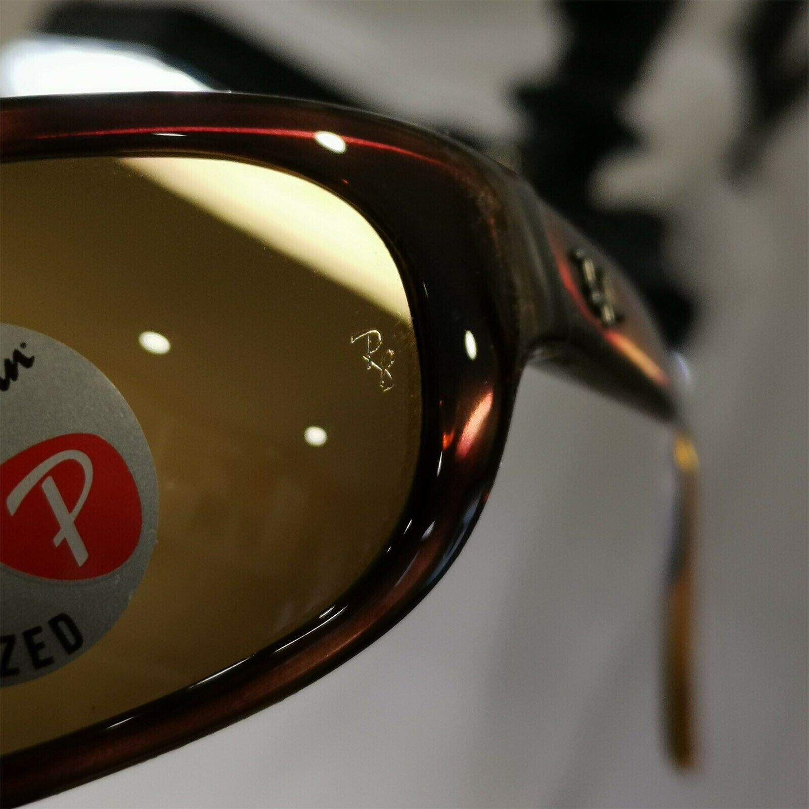 Ray-Ban Sunglasses Polarized Predator Wrap Brown Tortoiseshell RB 4033 642/47