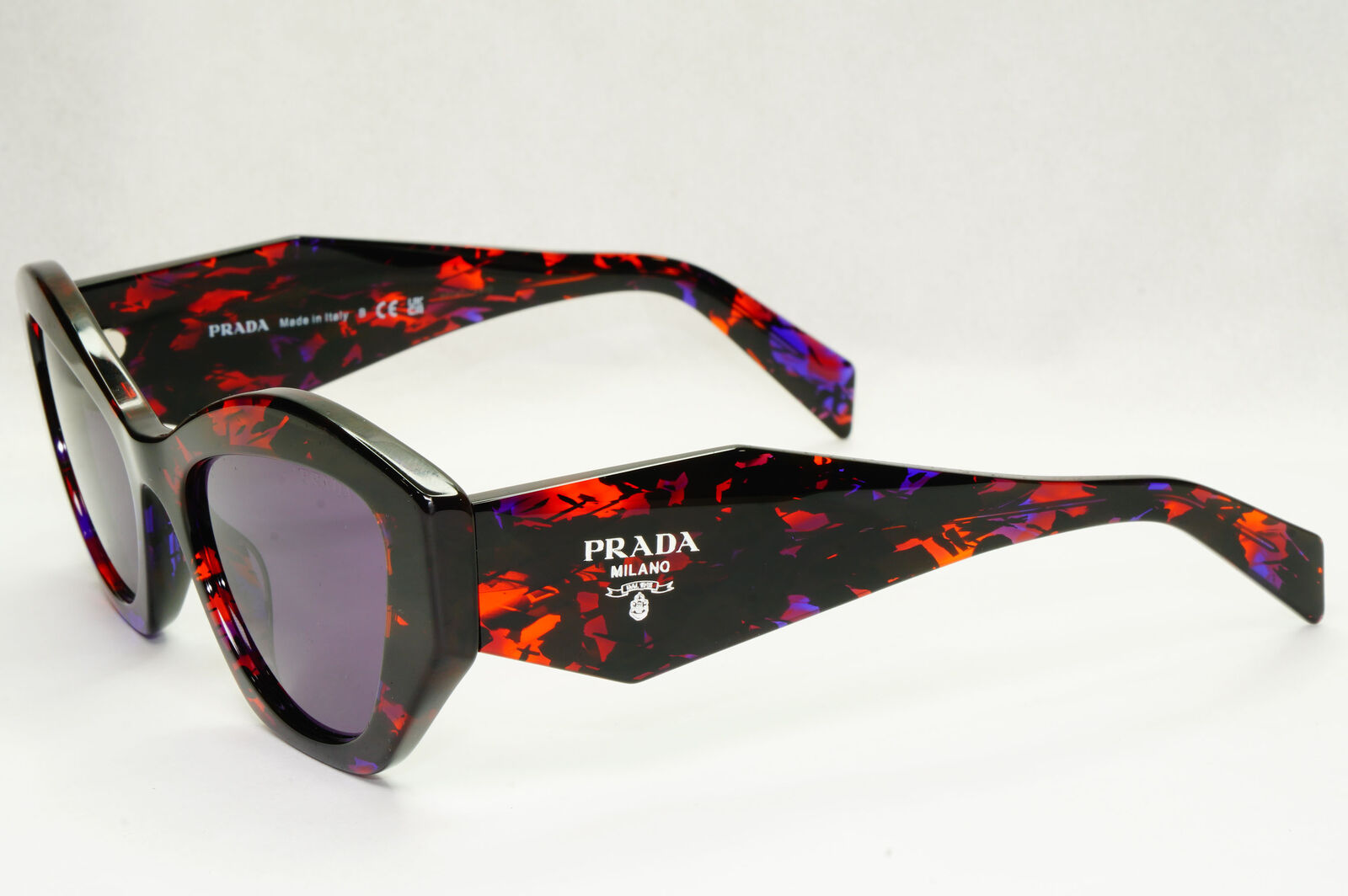 Prada Symbole Sunglasses Black Orange Purple Marble PR07YS SPR 07Y 06V6O2