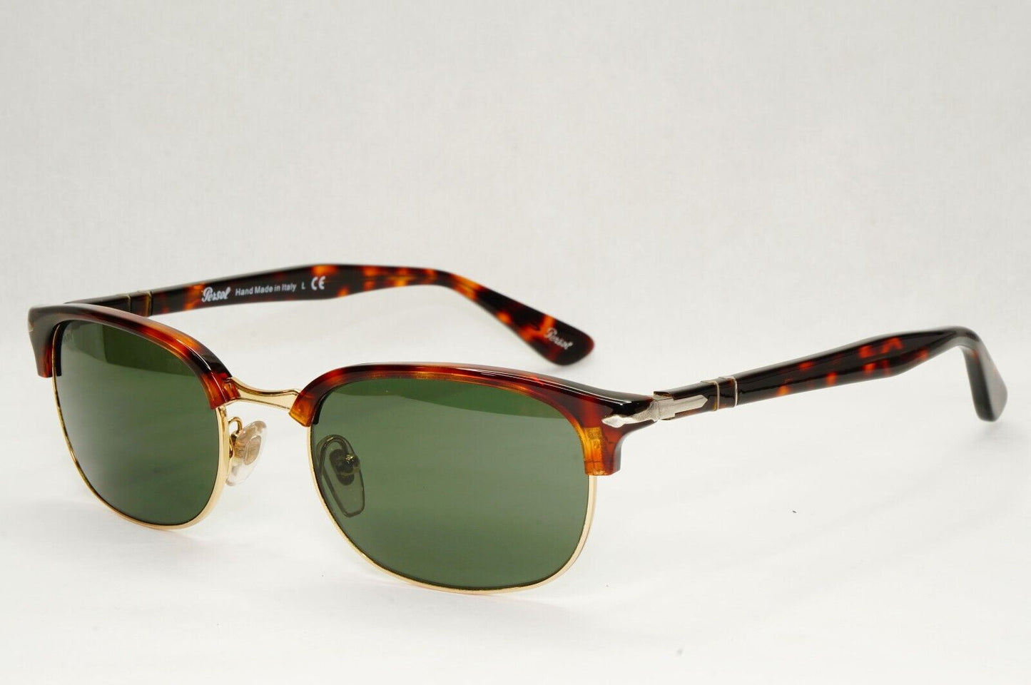 Persol Sunglasses 2015 Brown Tortoise Green Rectangle Vintage 8139-S 24/31 52mm