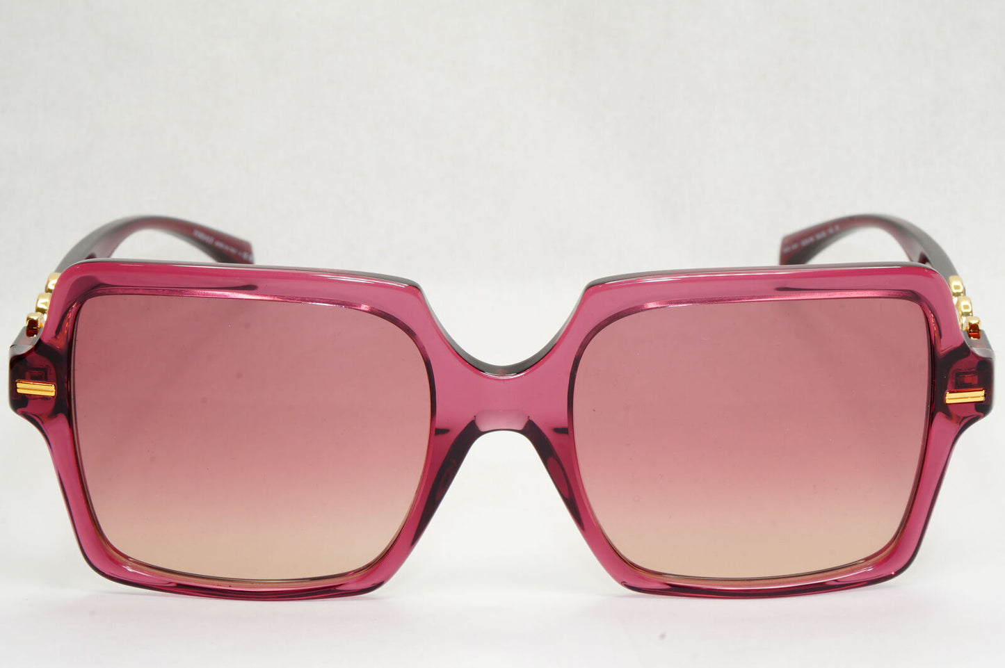 Versace Sunglasses Violet Transparent Gold Brown Gradient MOD VE 4441 5209/68