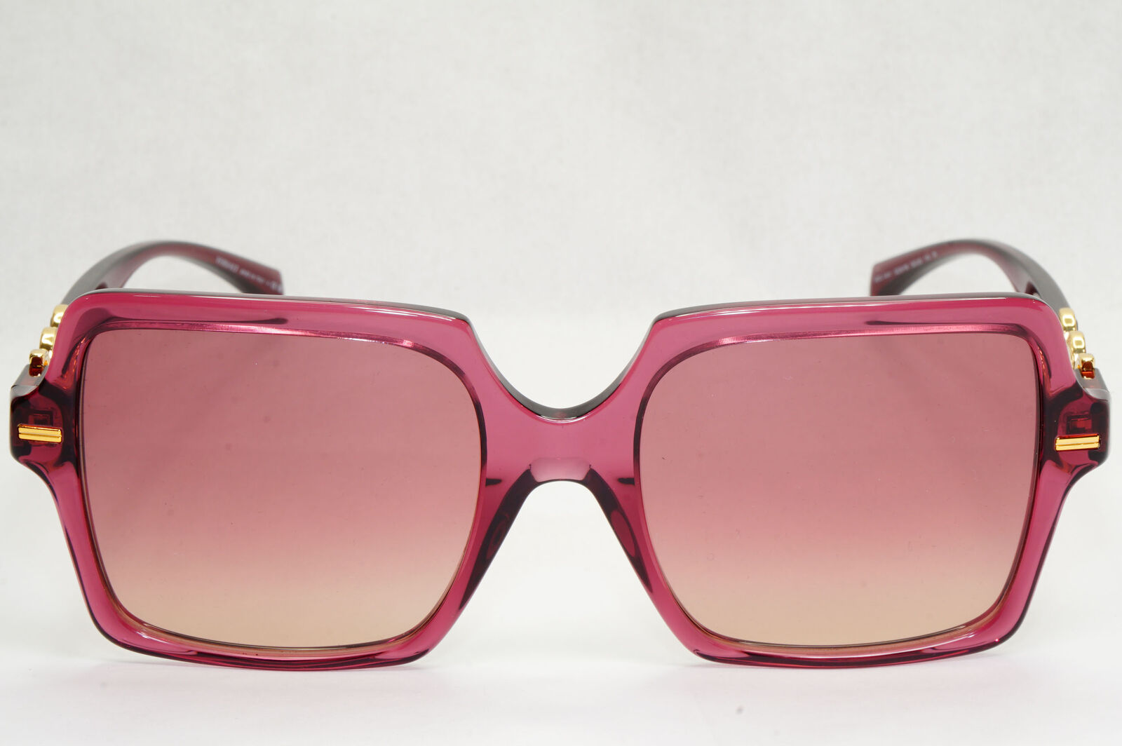 Versace Sunglasses Violet Transparent Gold Brown Gradient MOD VE 4441 5209/68