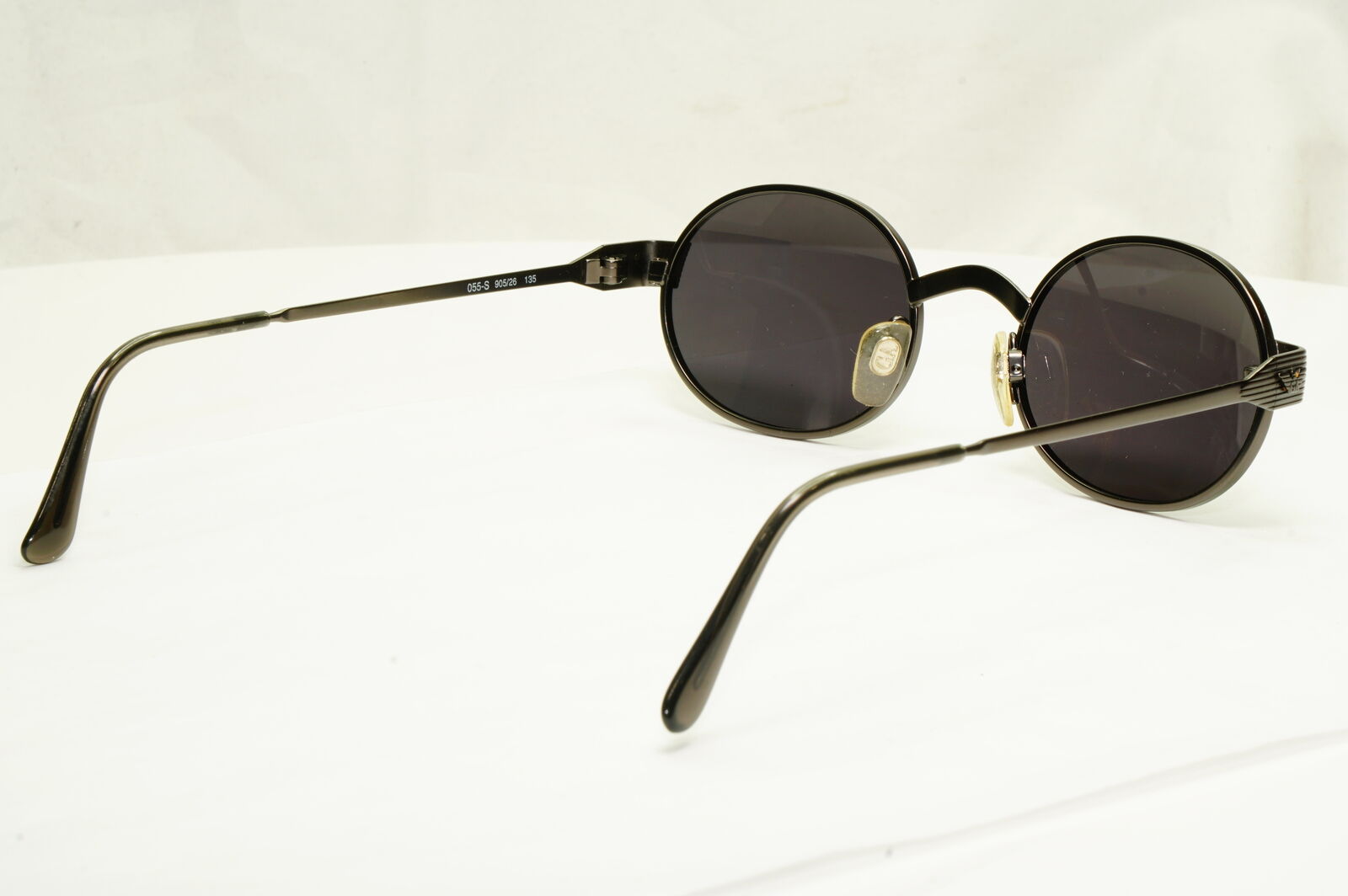 Emporio Armani 1997 Vintage Sunglasses Mens Womens Gunmetal Eagle 055 905/26