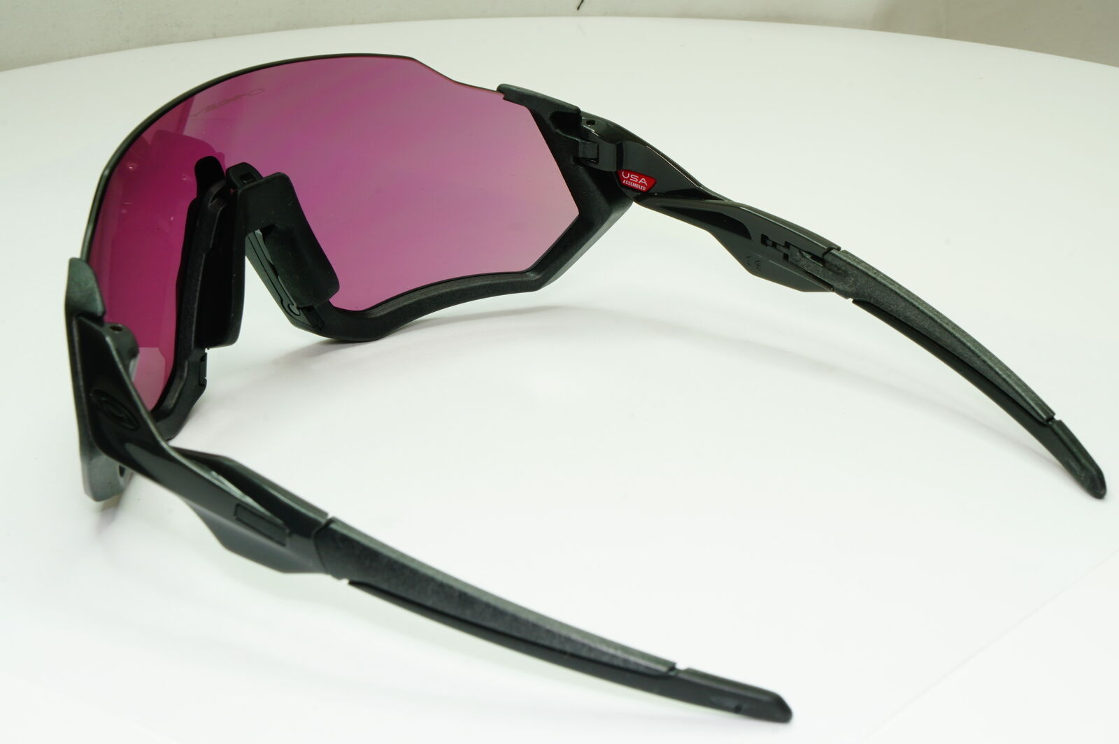 Oakley Flight Jacket Sunglasses Shield Steel Black Jade Prizm Road OO 9401 1537