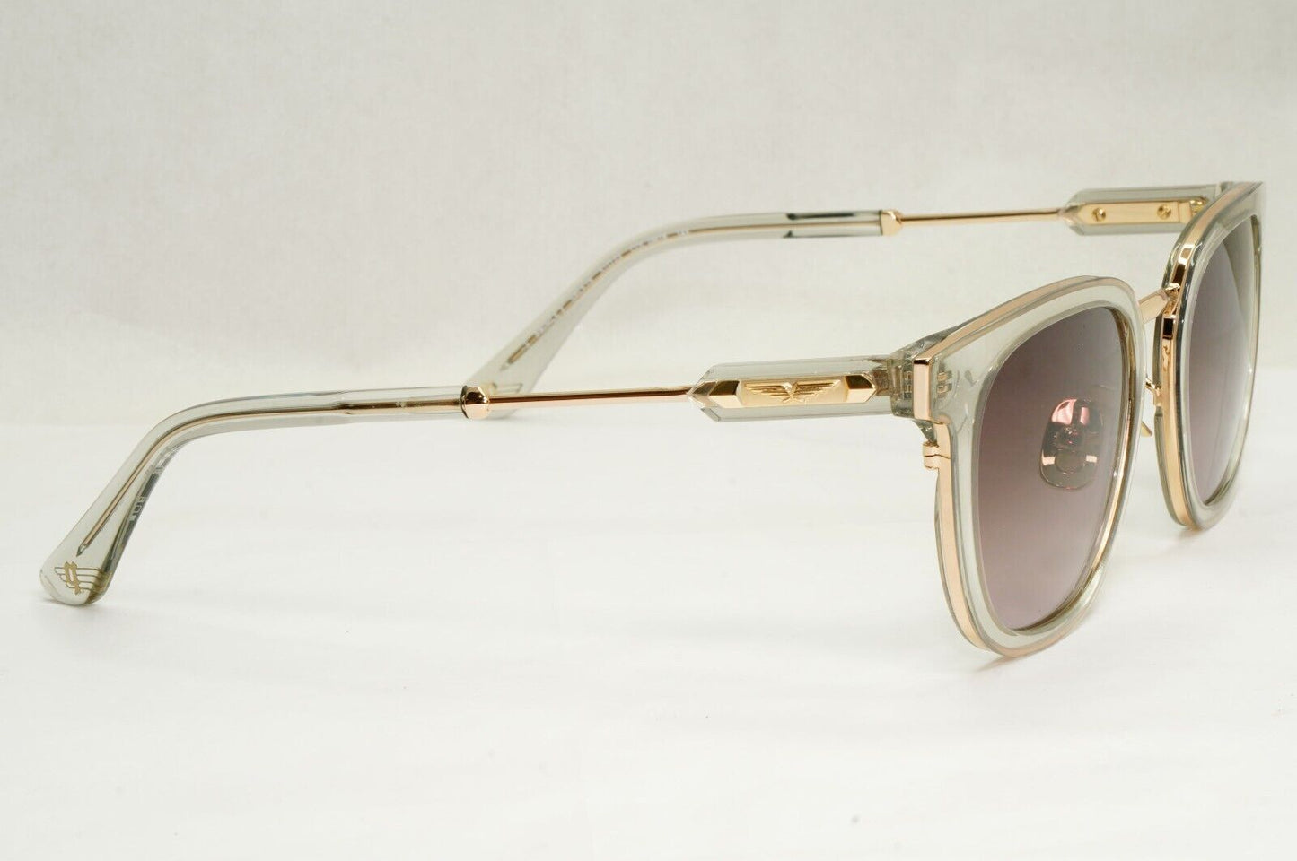 Police Sunglasses Transparent Gold Brown Gradient SPL F19 Prince 3 COL 0M78 51mm
