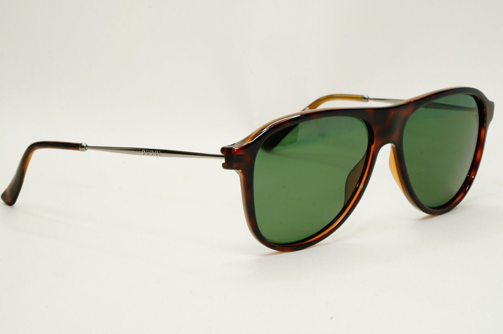 Gucci Sunglasses 2012 Vintage Brown Tortoise Green Square GG 1058/S 3MA5L 081124