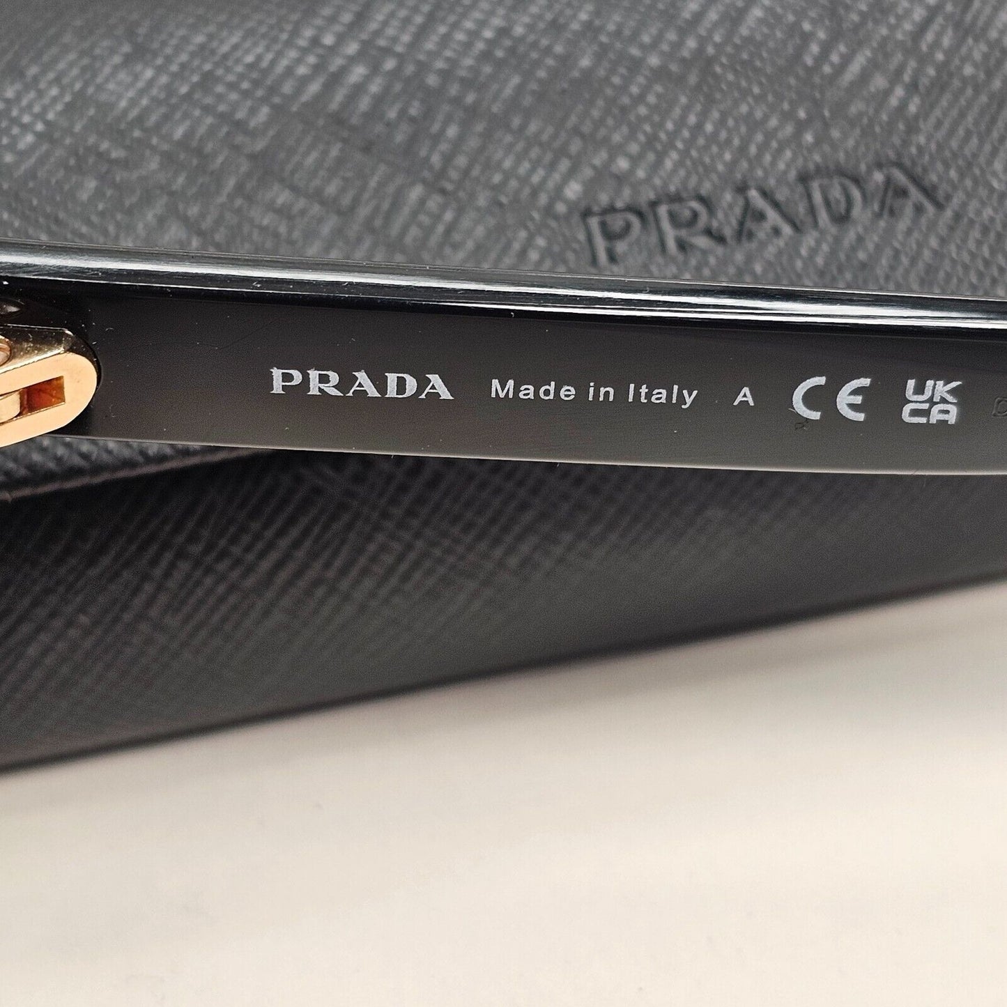 Prada Sunglasses Black Brown Tortoise Womens PR05WV VPR 05W 389-1O1 53mm