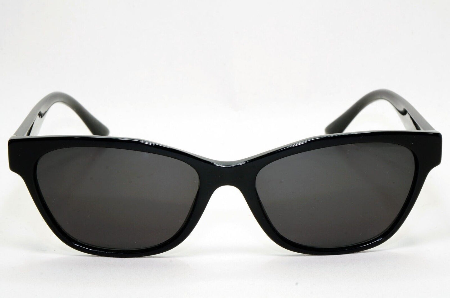 Prada Sunglasses Black Glossy Cat Eye Womens PR03WV VPR 03W 1AB-1O1 53mm