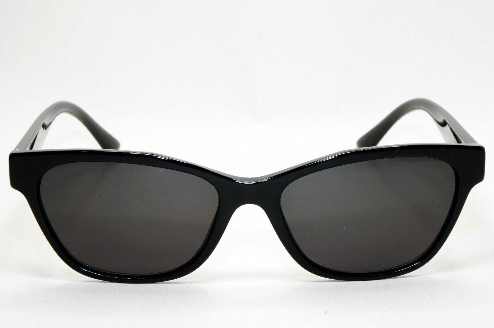 Prada Sunglasses Black Glossy Cat Eye Womens PR03WV VPR 03W 1AB-1O1 53mm
