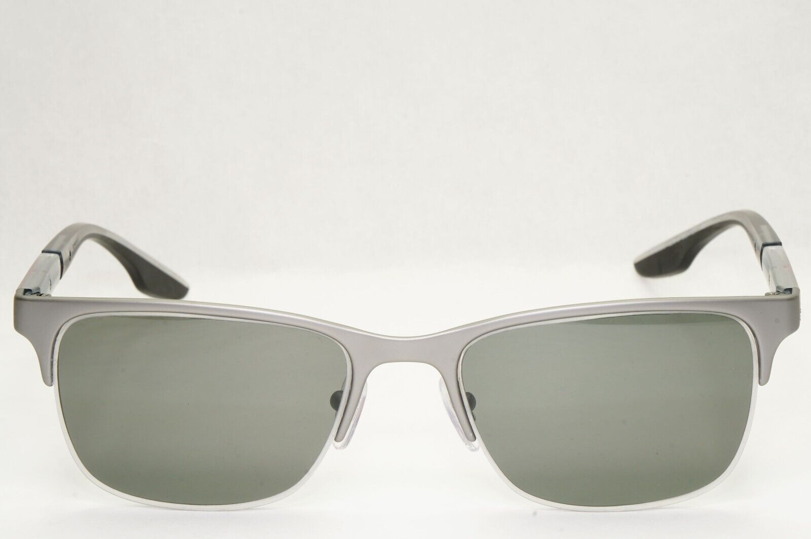 Prada Sunglasses Polarized Grey Silver Mirror Square PS55OV VPS 55O DG1-1O1 52mm