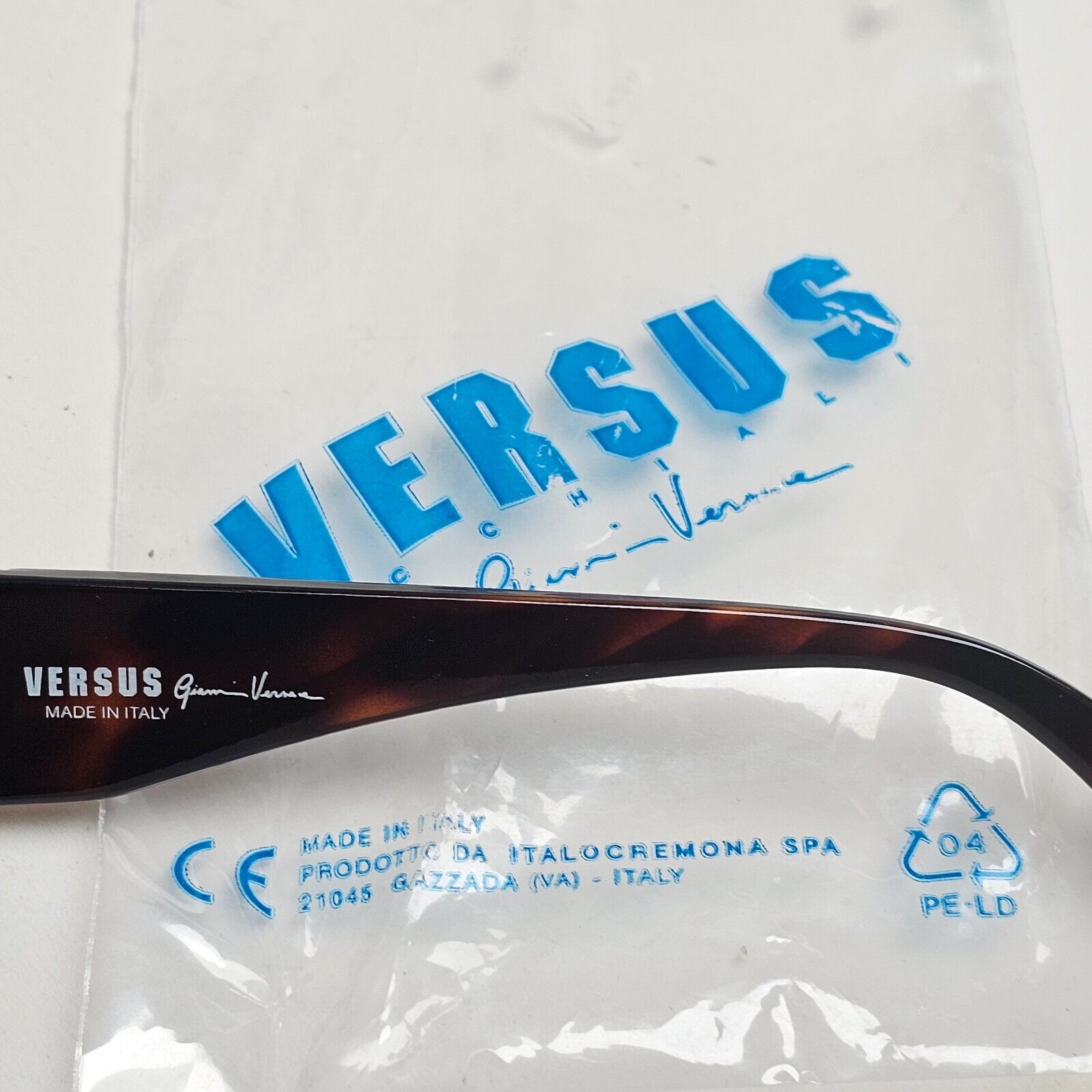 Versus Sunglasses 1996 by Gianni Versace Vintage Gold Lion Brown MOD E06 COL 649