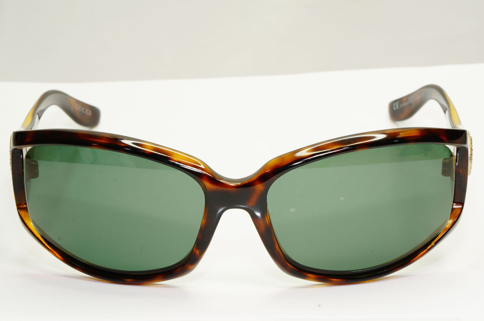Gucci 2005 Sunglasses Vintage Brown Green Gold GG 2989/S/STRASS V088U 181022