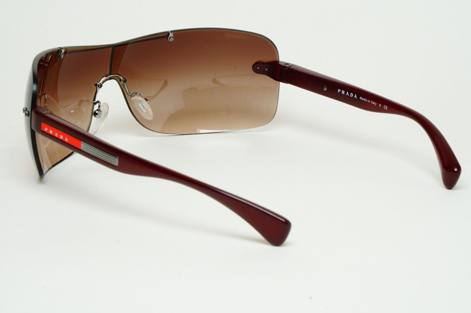 Prada Sunglasses 2007 Vintage Rare Brown Shield PS02MS SPS 02M QFD-6S1 060125