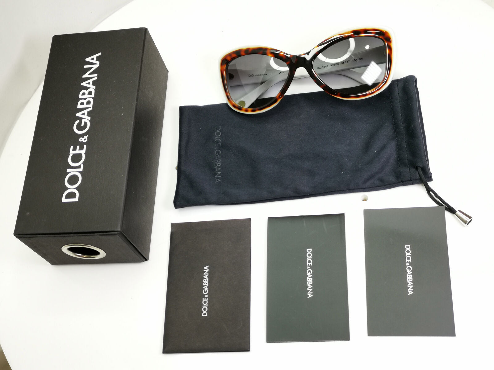 Authentic Dolce & Gabbana Womens Boxed Vintage Sunglasses D&G 3046 936/8G 33289