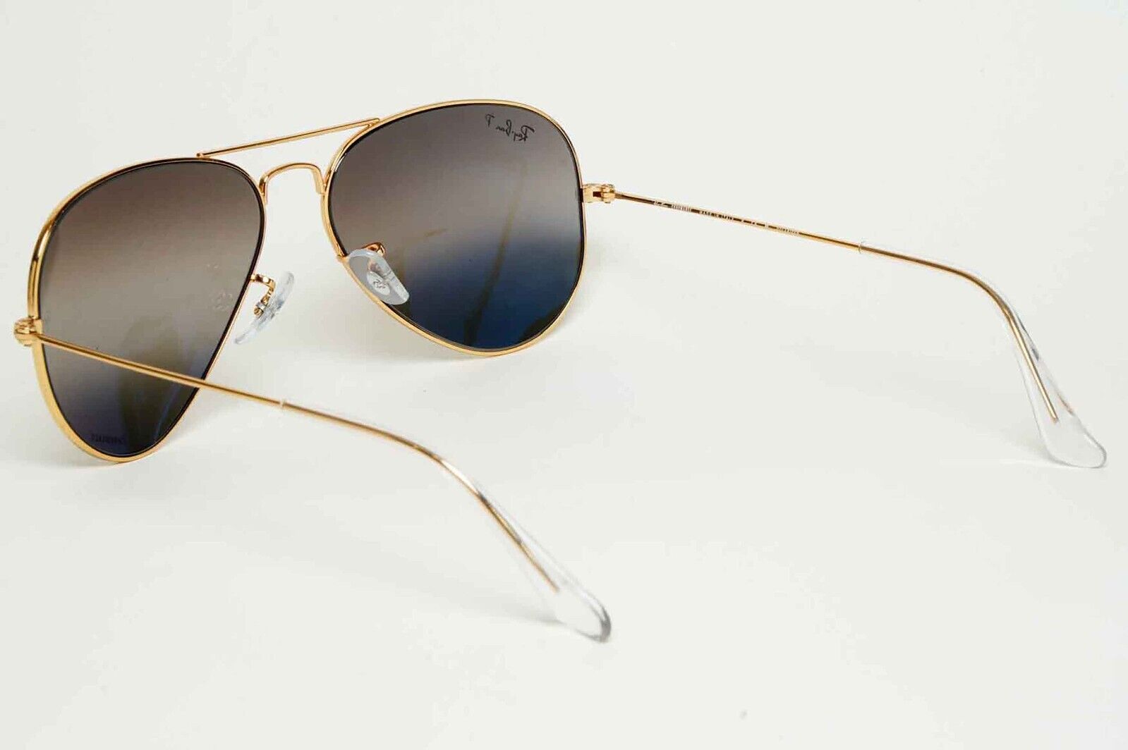 Ray-Ban Sunglasses Aviator Polarised Chromance Gold Silver RB 3025 9196/G3 58mm