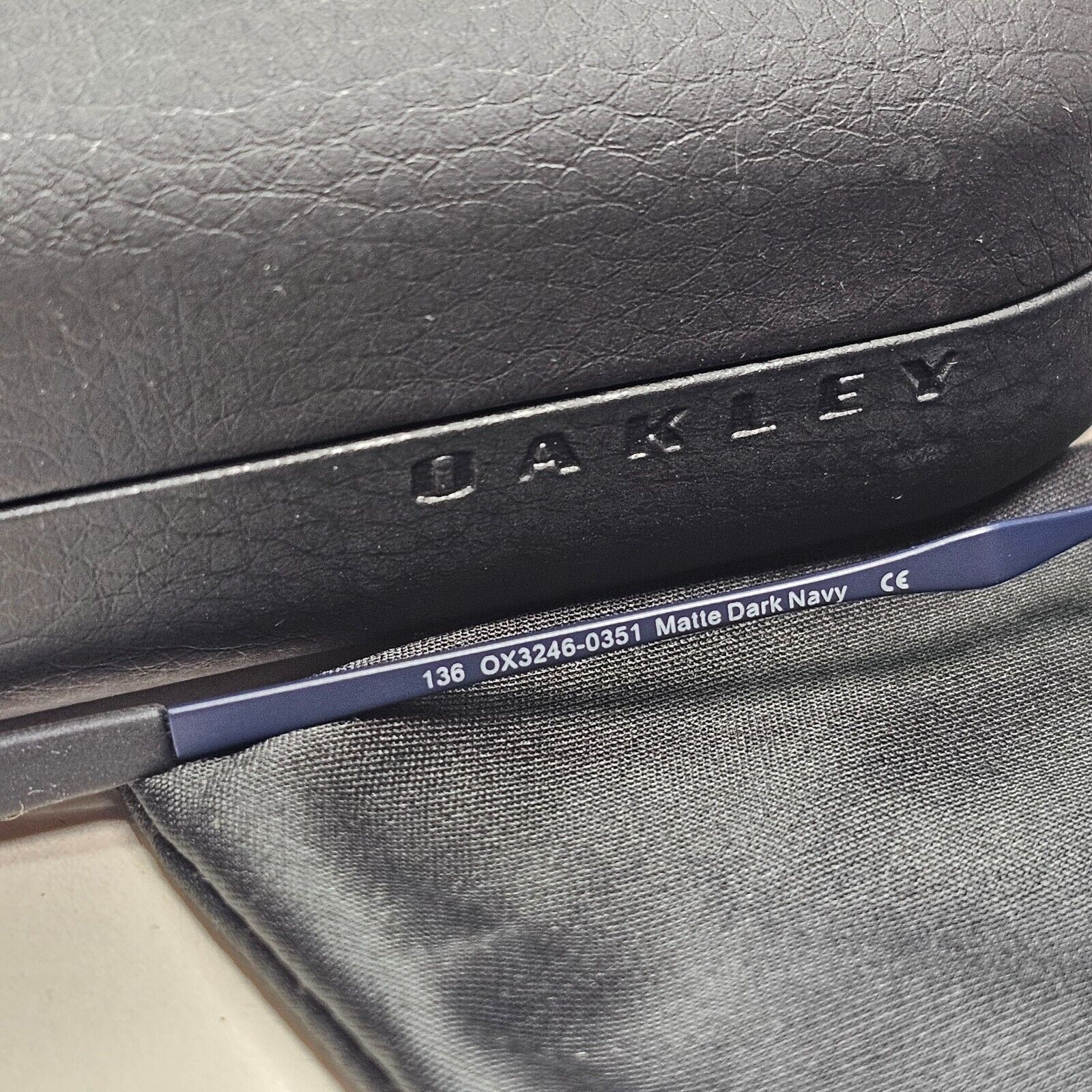 Oakley Sunglasses Outer Foil Dark Navy Matte Black Metal OX 3246 03 51mm