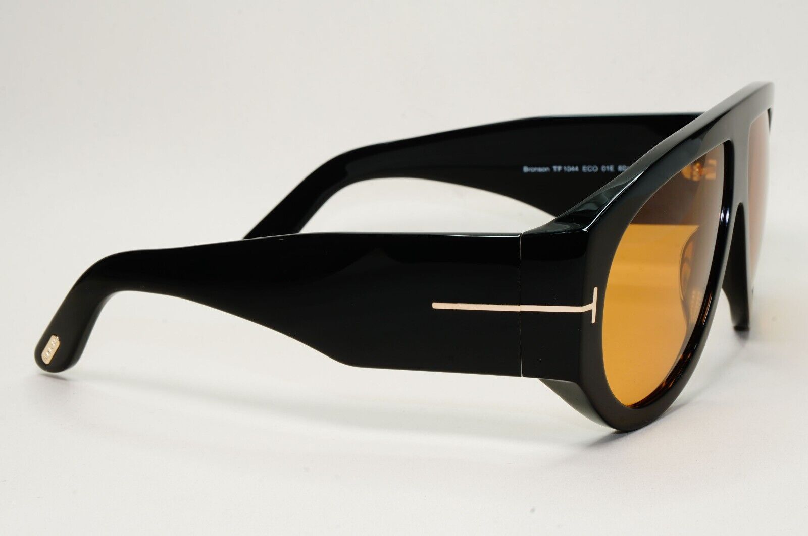 Tom Ford Sunglasses Bronson Black Brown Yellow Heavy Large TF 1044 FT1044 01E