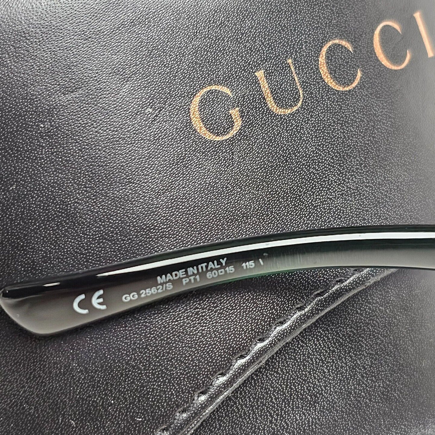 Gucci Sunglasses 2005 Vintage Horsebit Green Gold Square GG 2562/S PT1 070125
