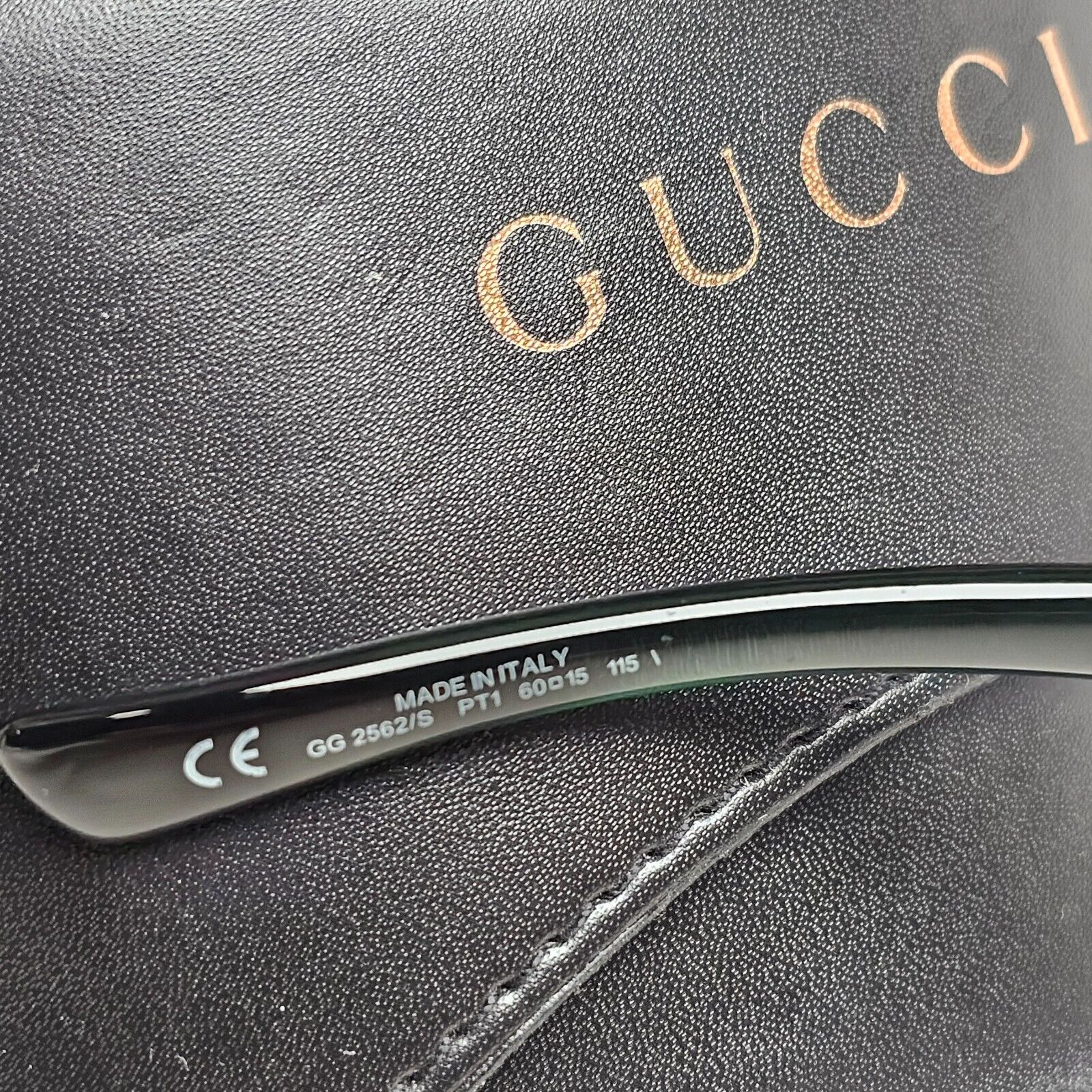 Gucci Sunglasses 2005 Vintage Horsebit Green Gold Square GG 2562/S PT1 070125